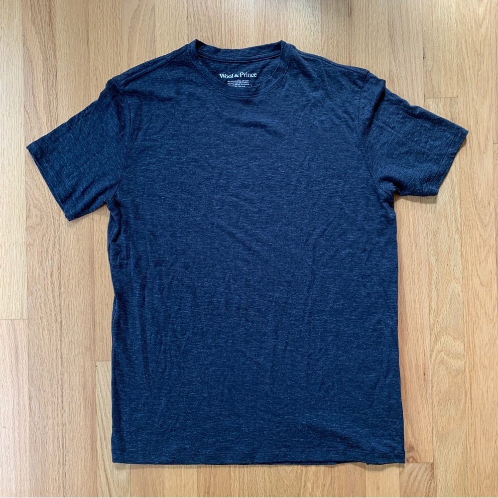 Wool&Prince merino wool linen travel tee shirt